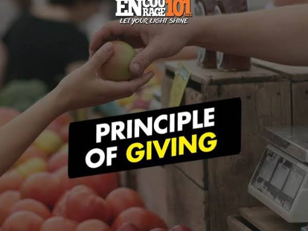 THE PRINCIPLE OF GIVING. LUKE 6:38 (“GIVE AND IT SHALL BE GIVEN TO YOU: GOOD MEASURE, PRESSED DOWN, SHAKEN TOGETHER, AND RUNNING OVER, WILL BE GIVEN TO YOU.FOR WITH THE SAME MEASURE YOU MEASURE IT WILL BE MEASURED BACK TO&nbsp;YOU.”)